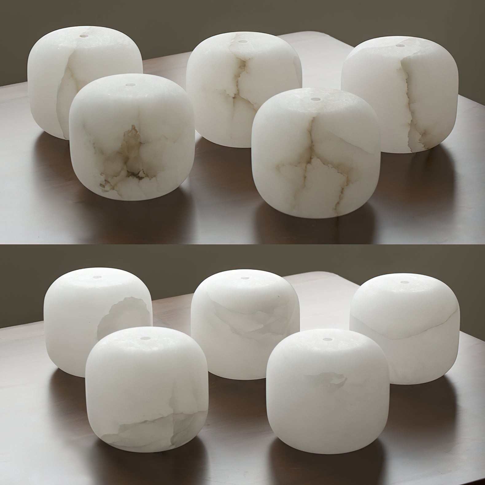 Alabaster hanglamp voor naast het bed HL2976