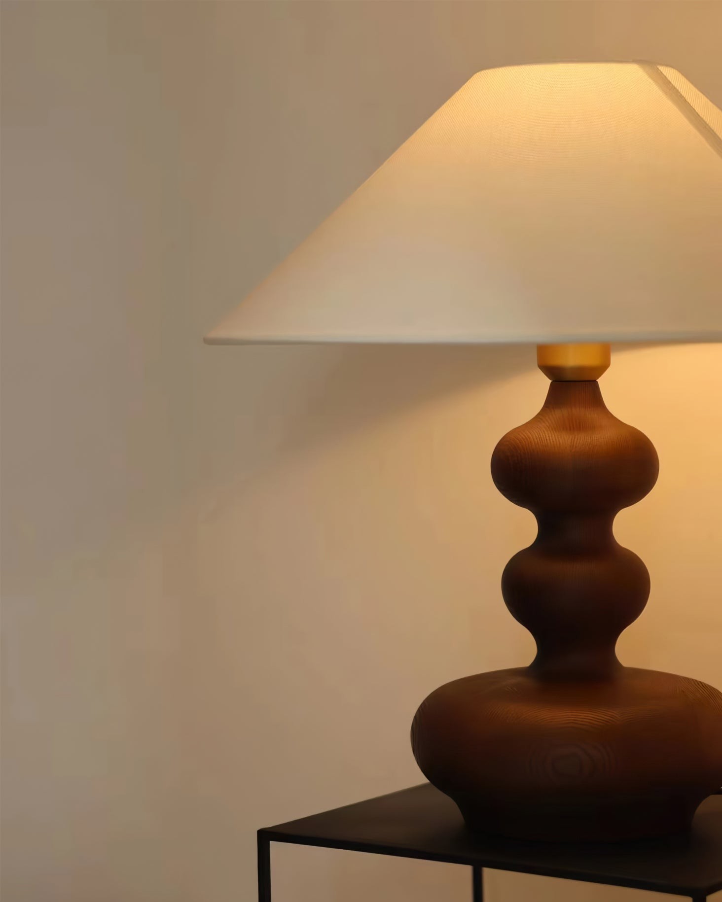 Nordic Retro Massief Houten Tafellamp HL472