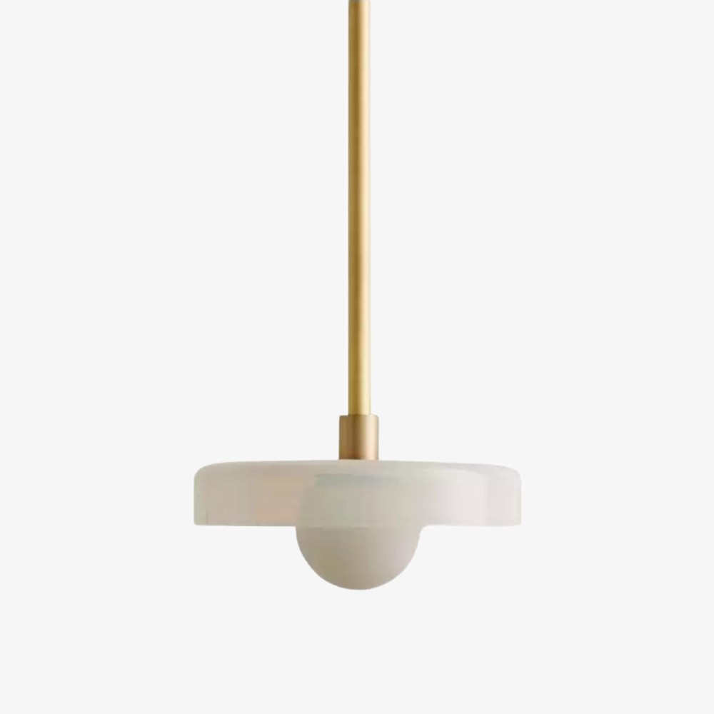 Kalo moderne hanglamp - Slanke metalen staaf en bolvormig glazen ontwerp HL2260