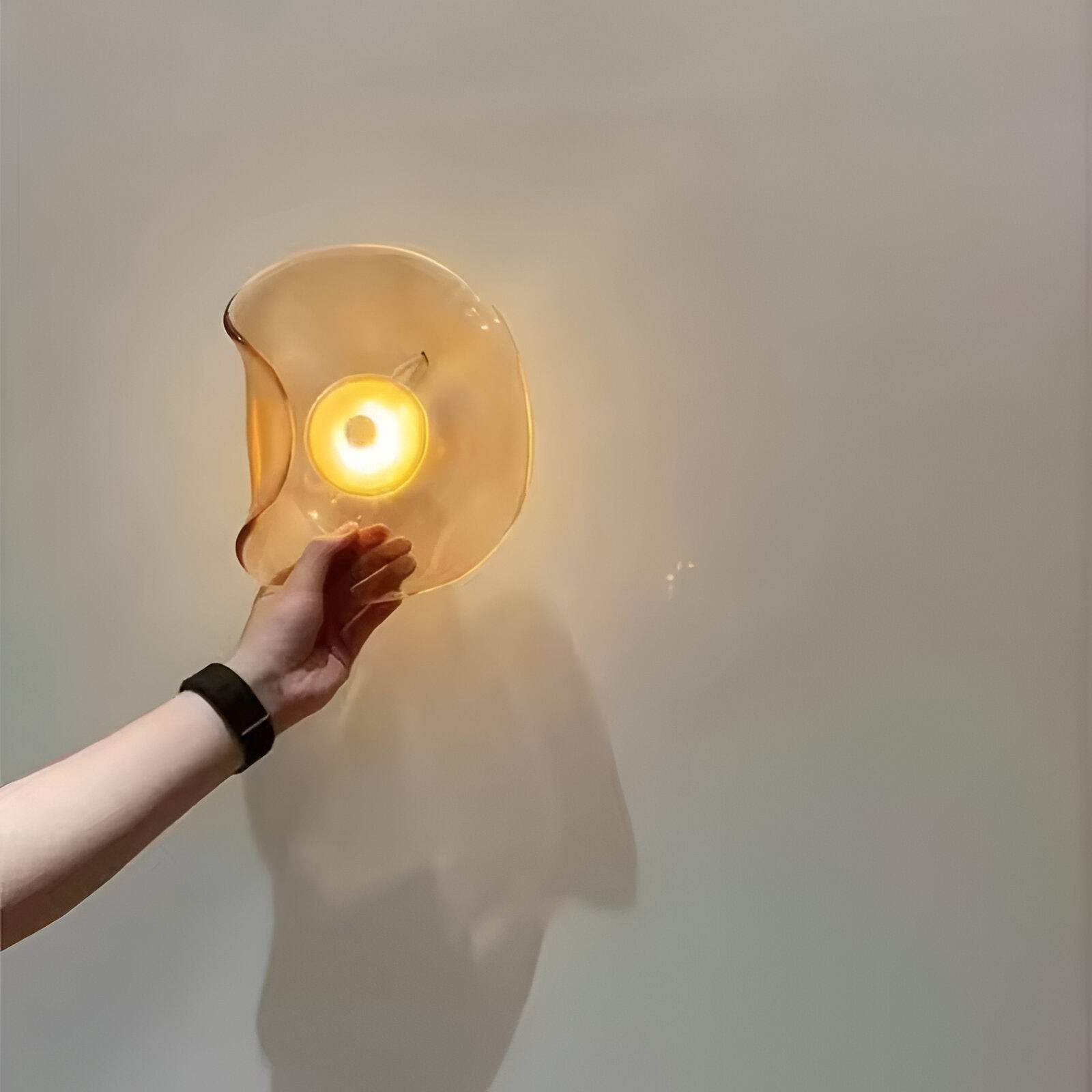 Nordic gebogen glazen Japanse stijl glazen stenen LED wandlamp HL1294