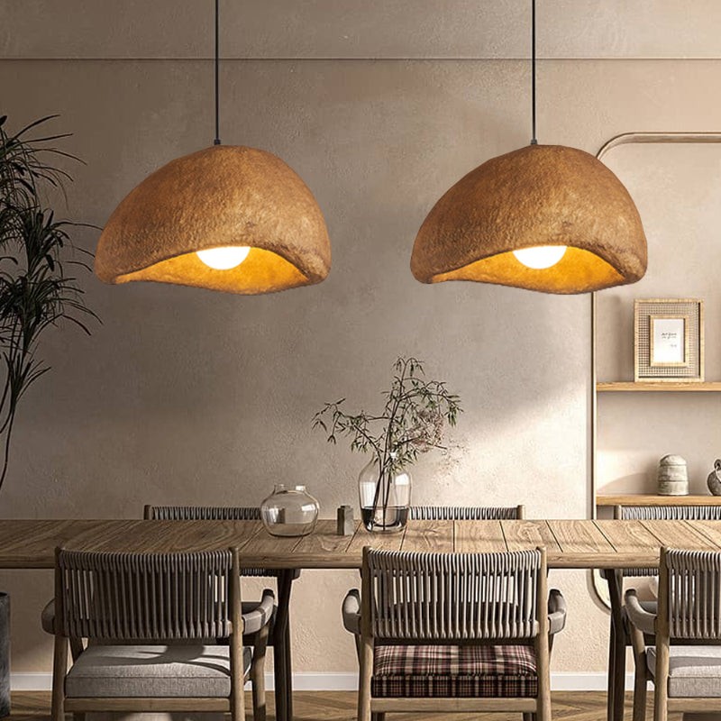 Wabi-Sabi Koffiewolk Japandi Hars Hanglamp HL3377