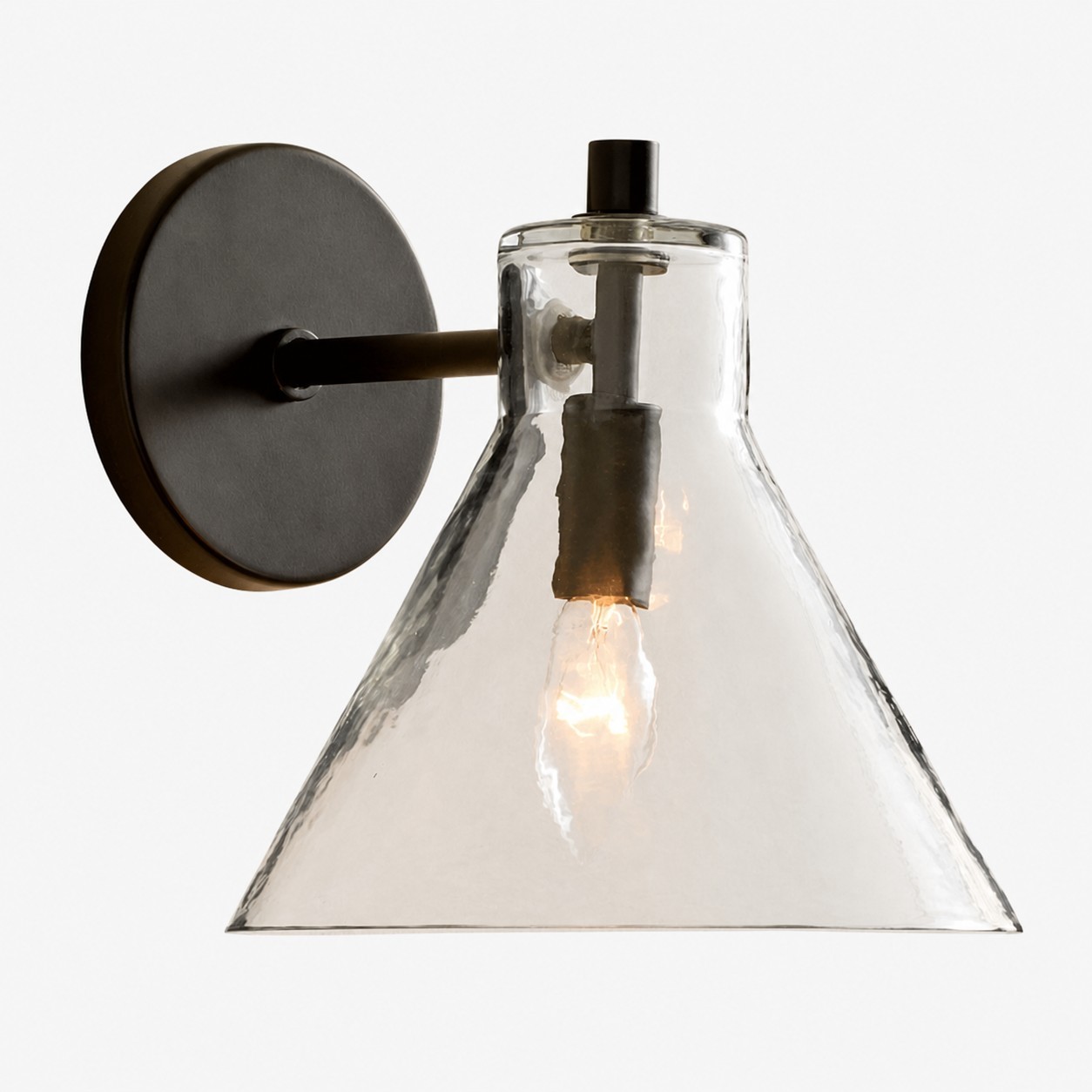 Glavira Gerecycled Glas Dubbele Wandlamp - Binnen Wandverlichting van Messing HL1558