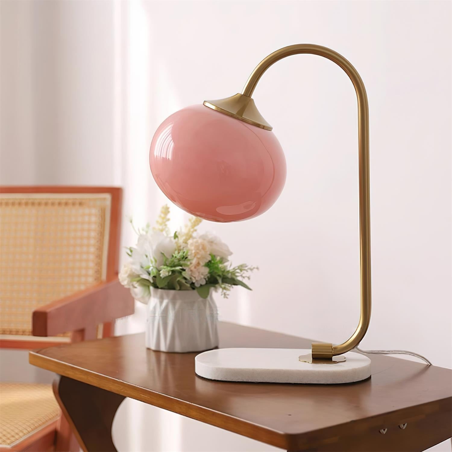 Nordic Mushroom Glazen Nachtkastje Lamp HL778