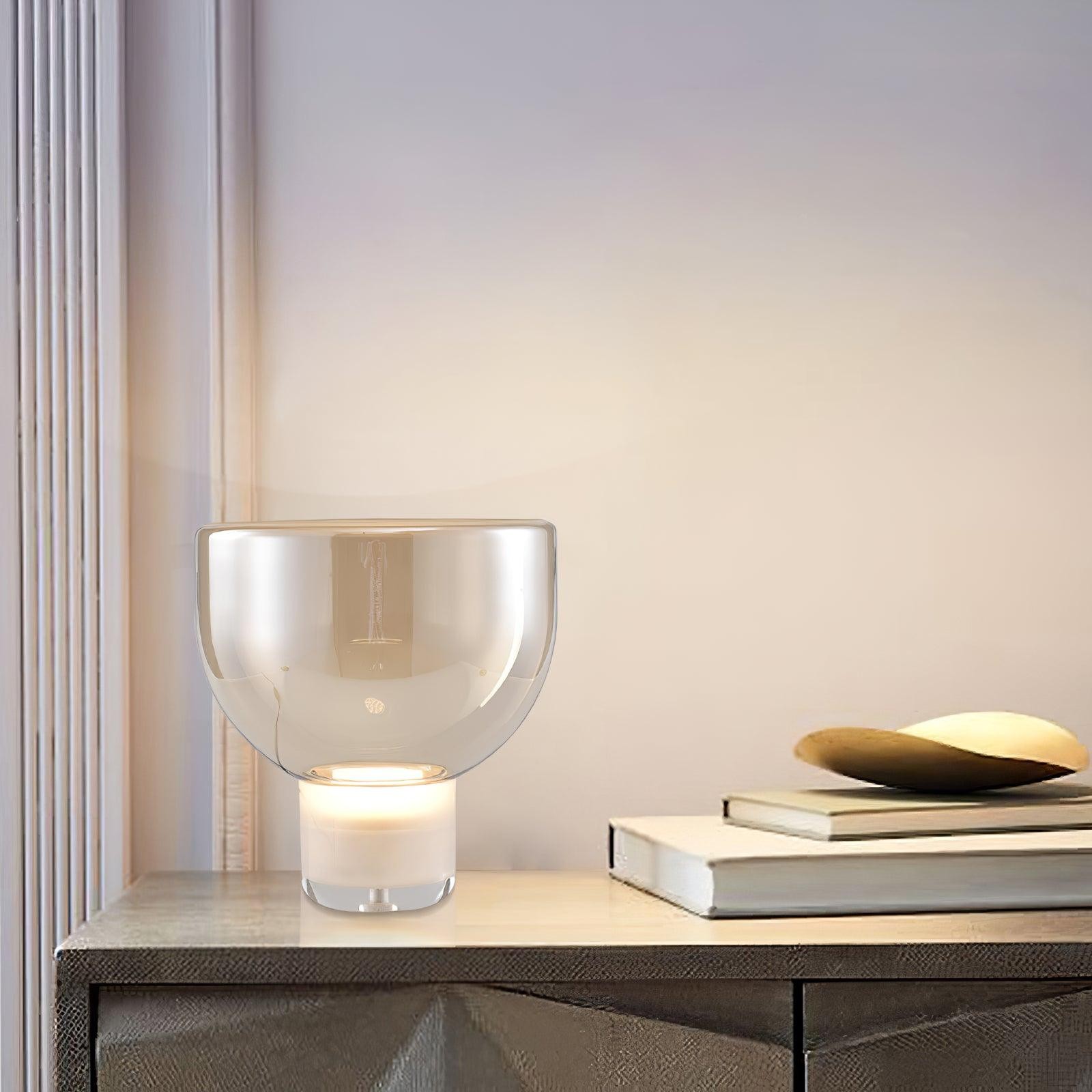 Nordic Eenvoudige Moderne Luxe Glazen Tafellamp Voor Studeerkamer HL342