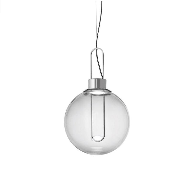 Hanglamp in bolvorm van helder glas HL651