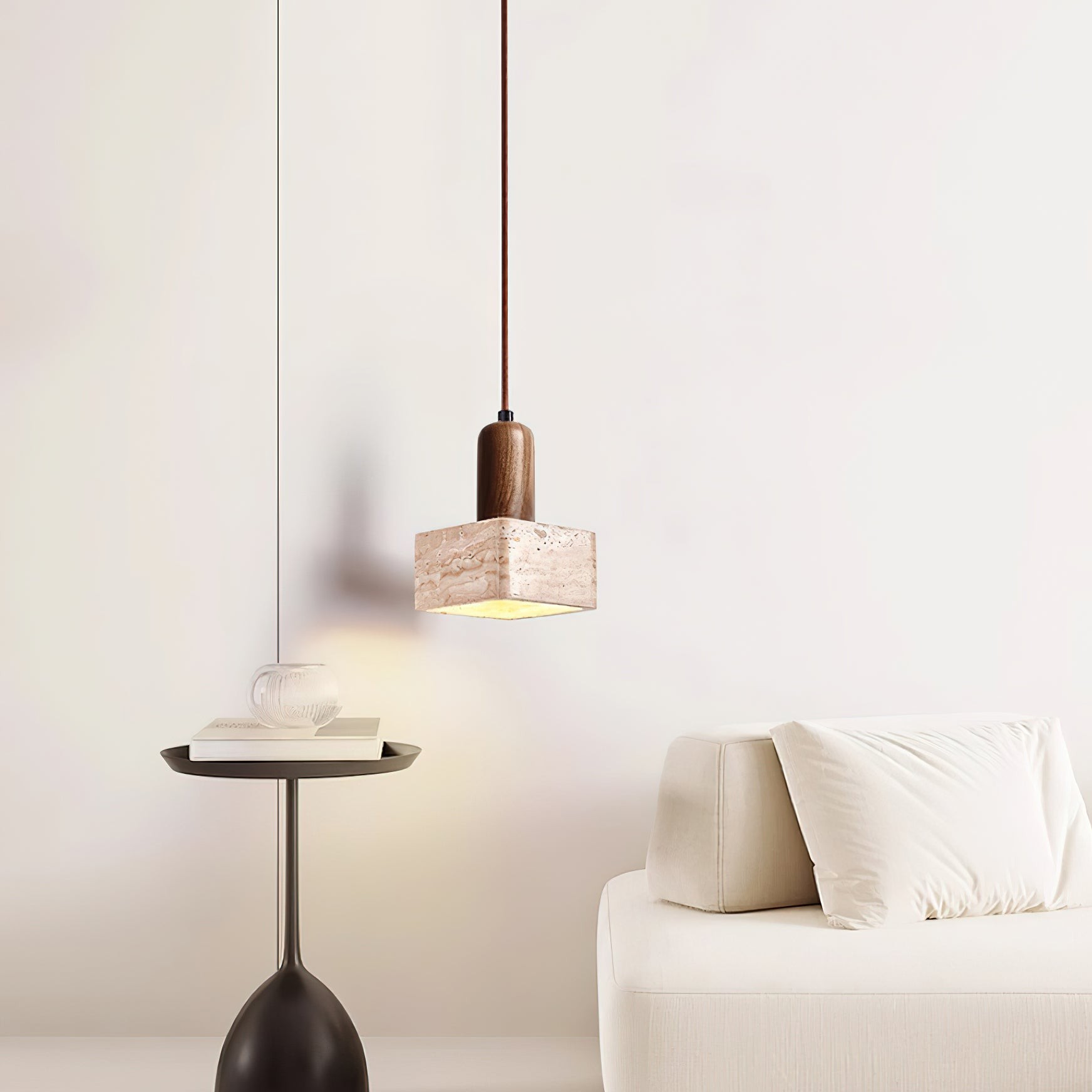 Eenvoudige elegante vierkante rechthoekige hanglamp HL903