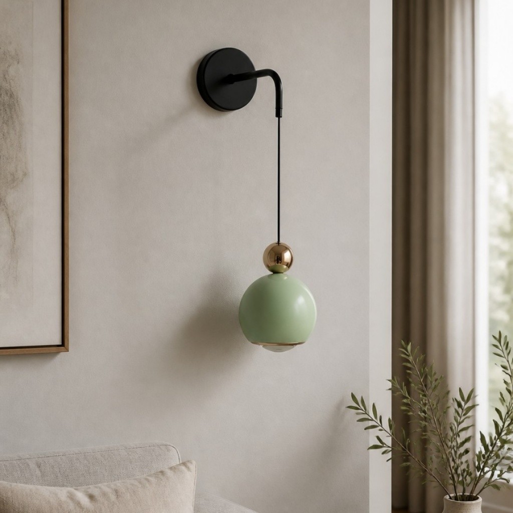 Glintap Nordic Globe wandlamp - minimalistische accentlamp voor slaapkamerinterieur HL3537