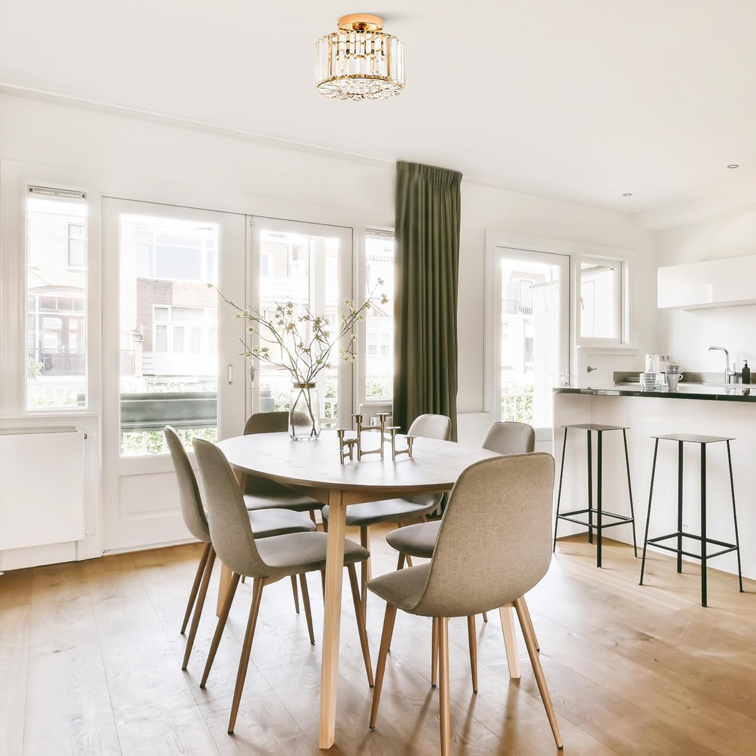 Elegante kristallen plafondlamp HL1257