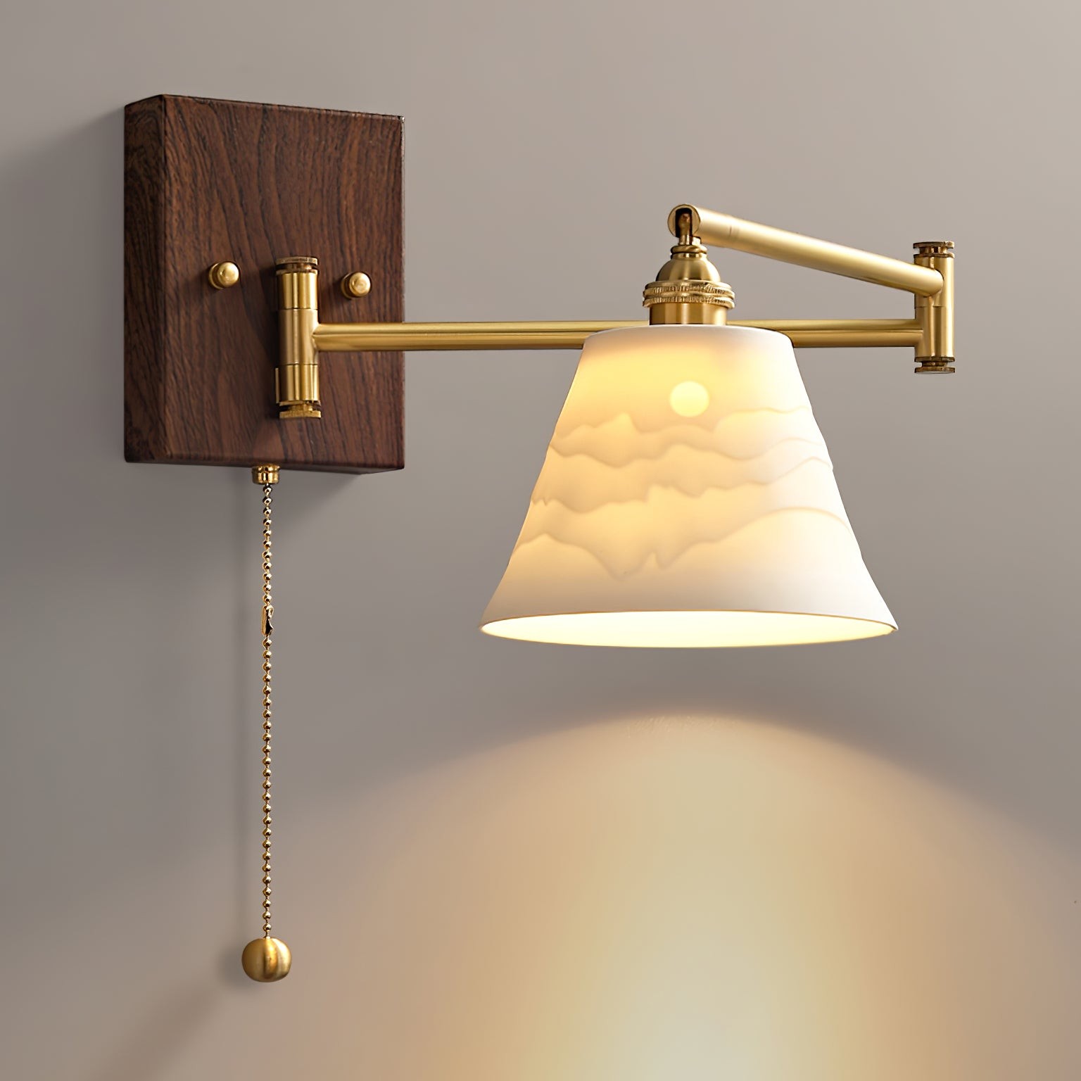Keramische geometrie wandlamp HL499