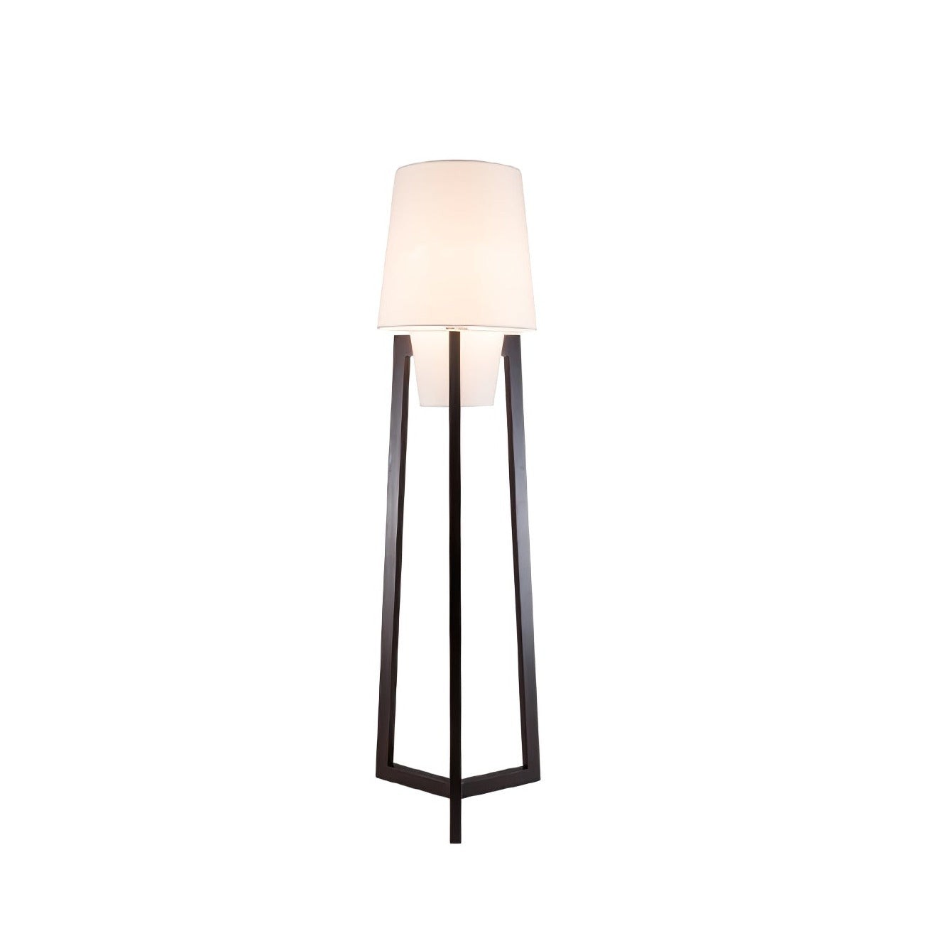 Moderne eenvoudige Chinese stijl massief houten vloerlamp HL569
