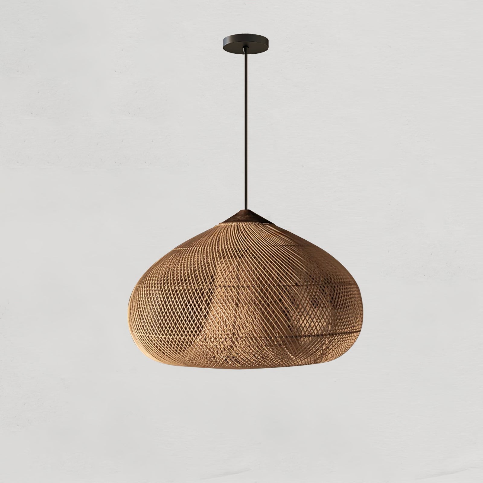 Harp gevlochten rotan hanglamp HL1402