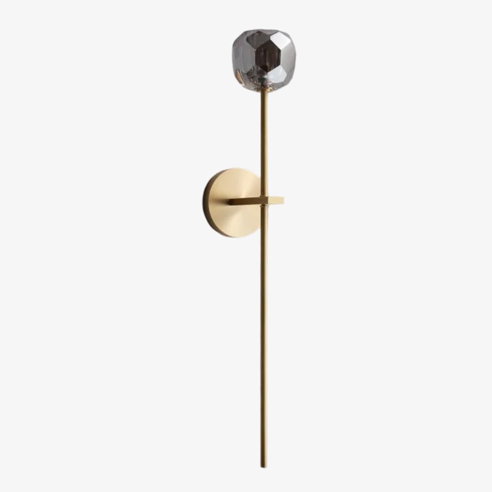 Luxe kristallen wandlamp - moderne wandlamp met messing frame HL1811