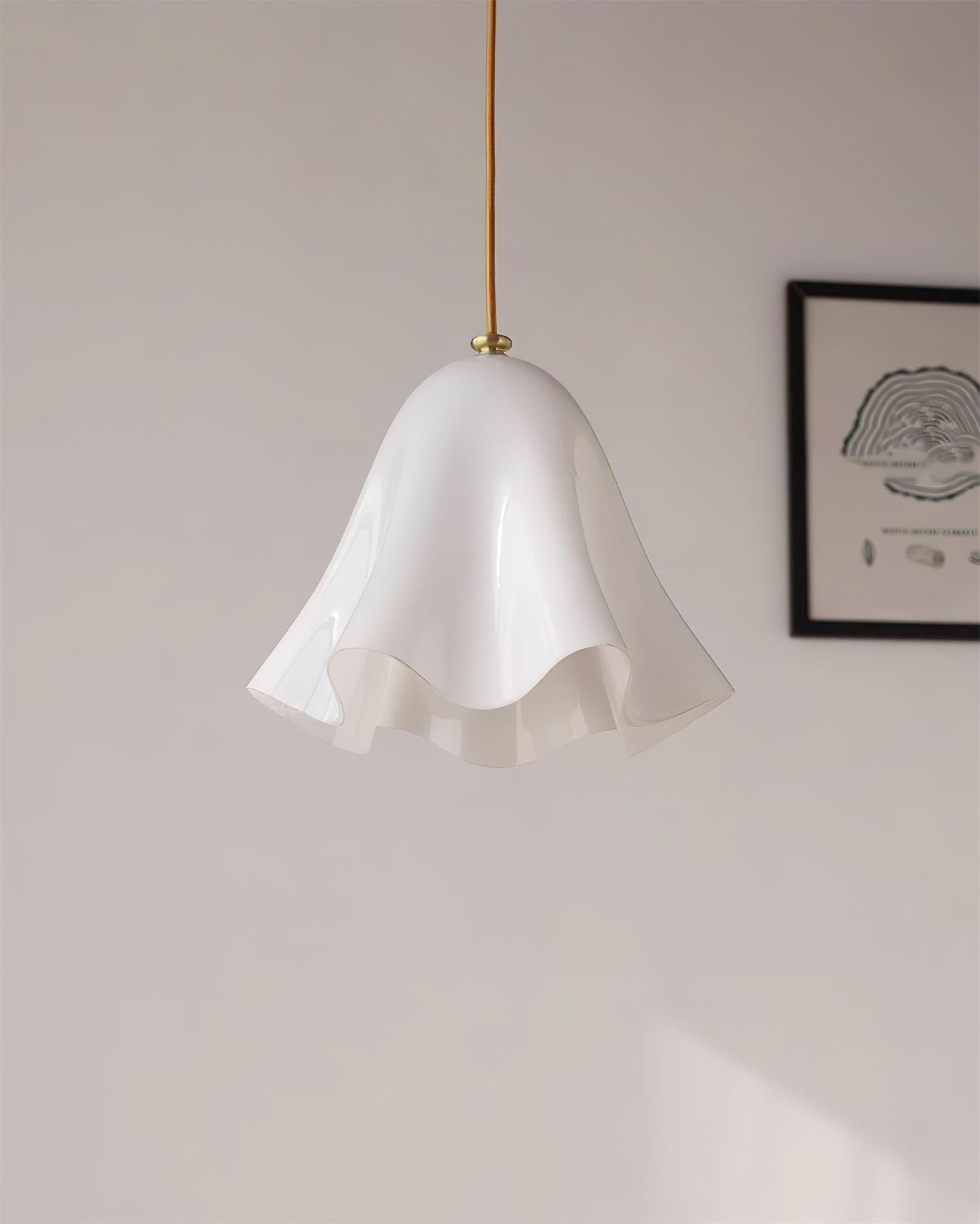 Bellina Artistieke Glazen Hanglamp - Moderne Bloei Geïnspireerde Hangende Plafondlamp HL1641