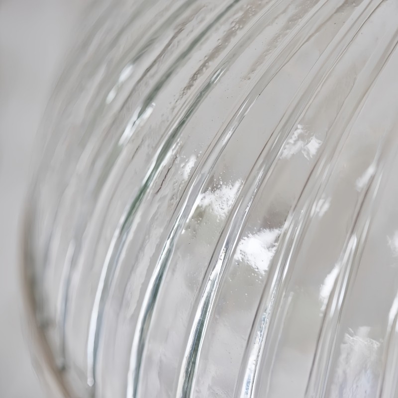 Novera hanglamp met geribbeld glas, stijlvol en modern, voor slaapkamer en eetkamer HL2171