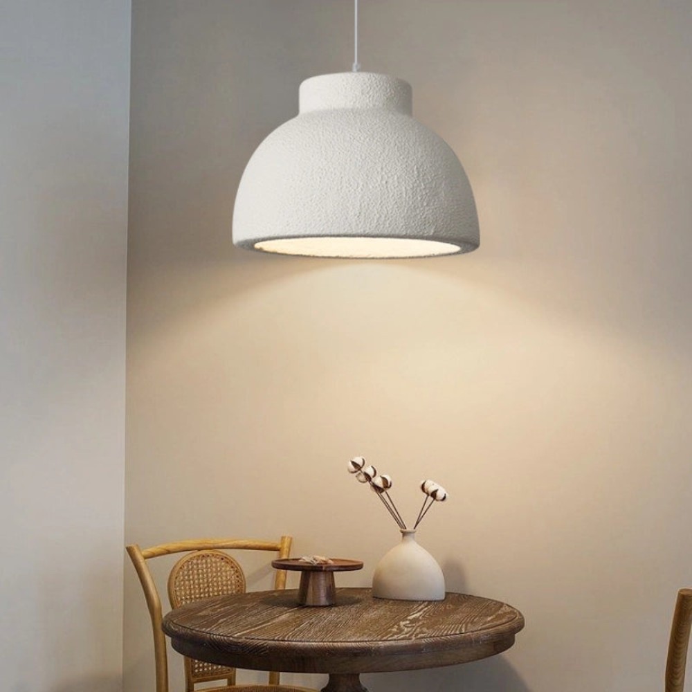 Minimalistische hanglamp van polystyreen met Nordic Bowl-design HL3382