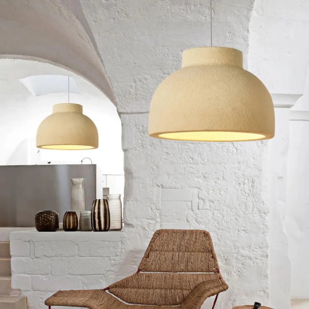 Minimalistische hanglamp van polystyreen met Nordic Bowl-design HL3382