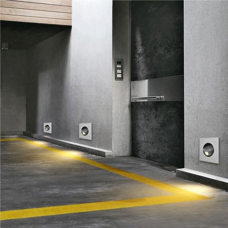Draaibare inbouw led leeslamp voor naast het bed HL149