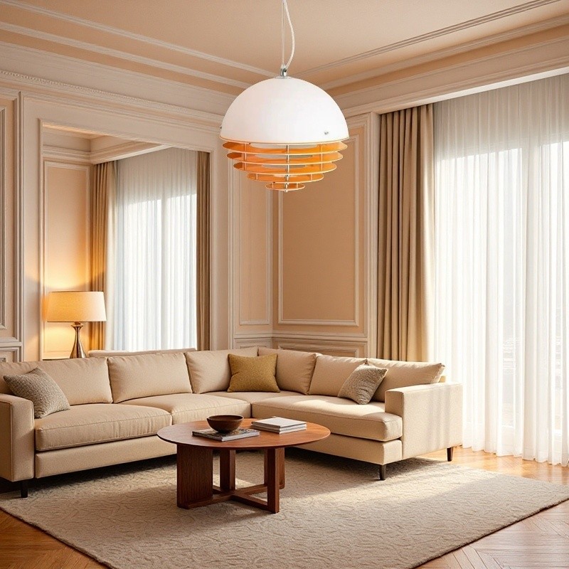 Moderne Bauhaus Sunset Atmosphere Bolvormige Hanglamp HL1002