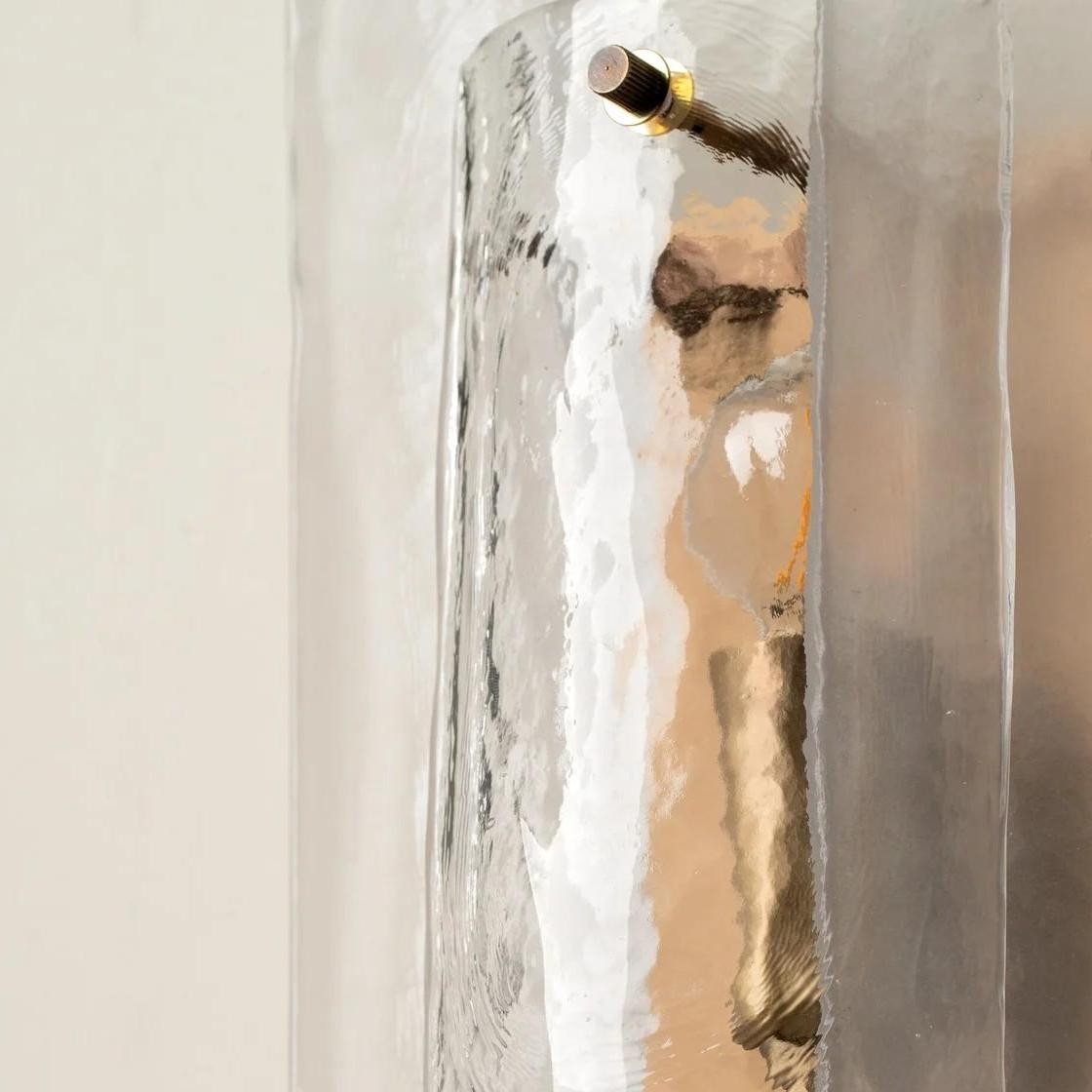 Velora wandlampen van gelaagd, gestructureerd glas - geschikt voor woonkamers en hallen HL2519