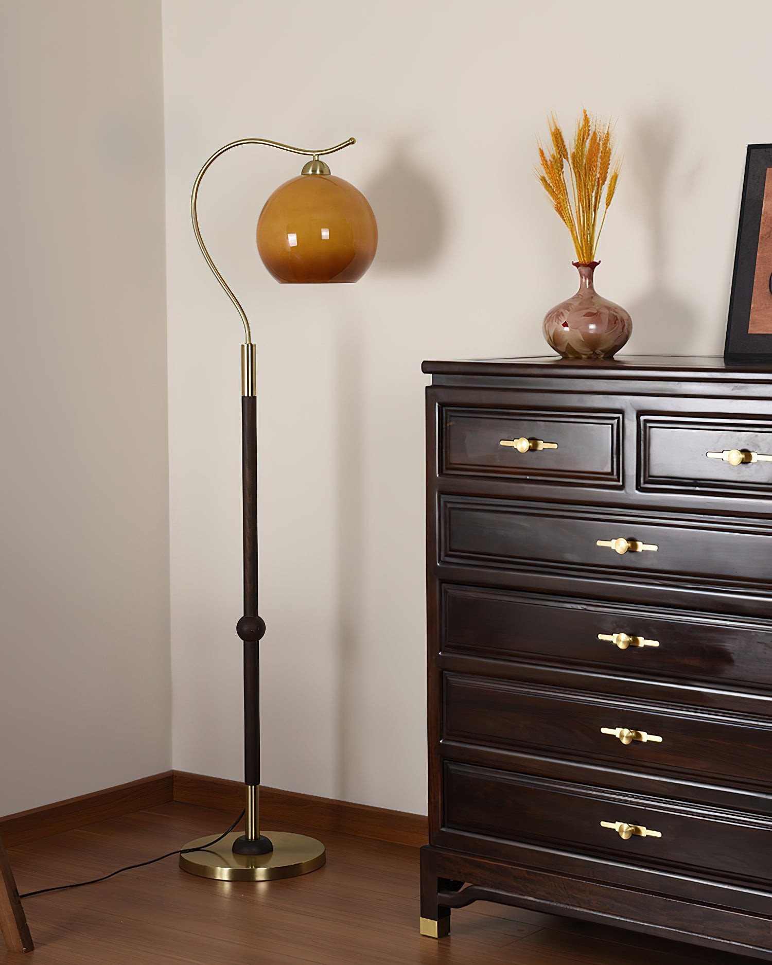 Retro Paddestoel Vis Vloerlamp HL454