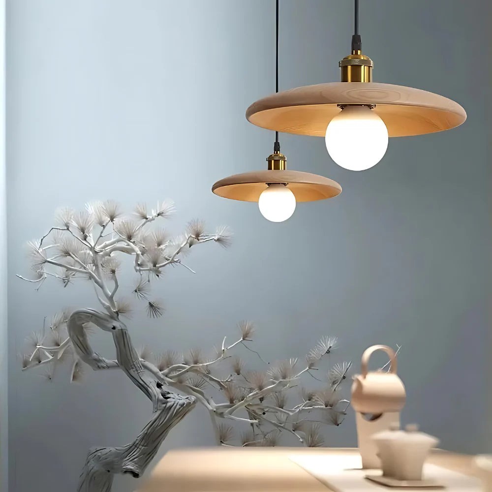 Olivia Japandi Charmante houten hanglamp HL3394