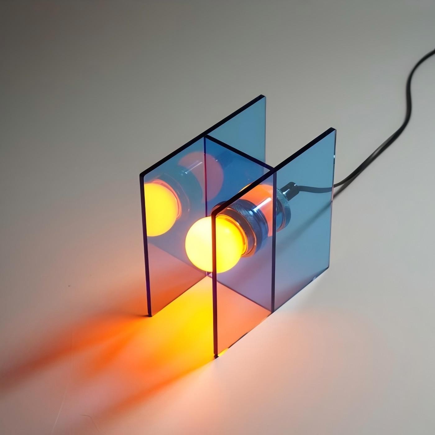 Ocean Horizon Cube Tafellamp - Acryl Nachtlamp HL1836