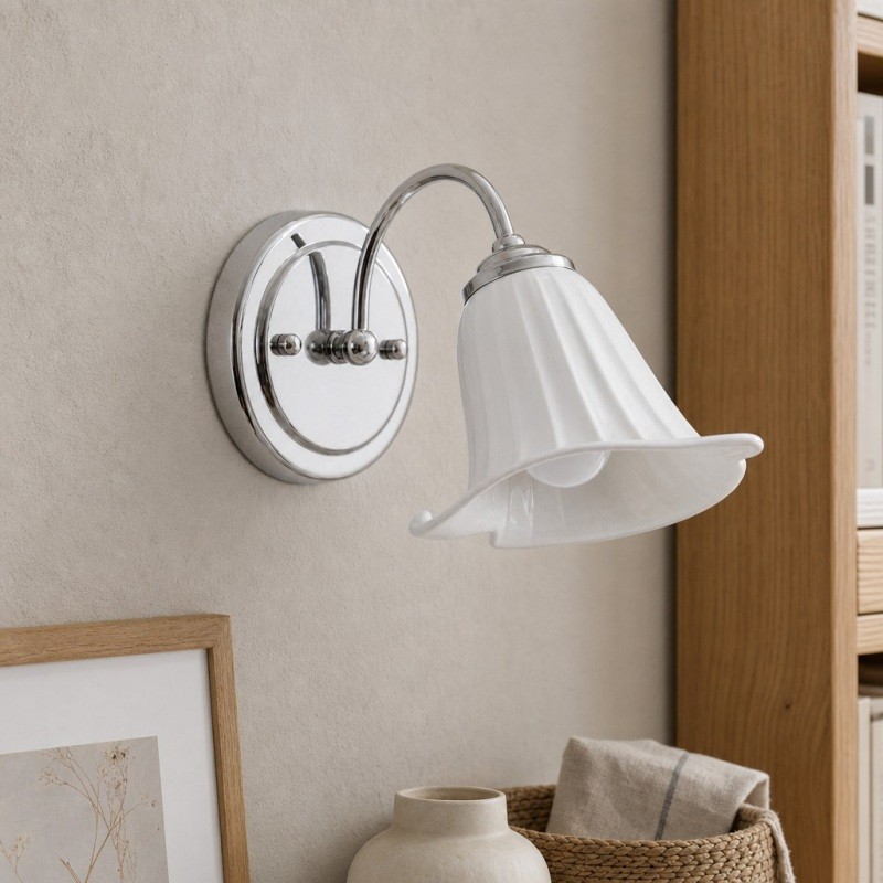 Celvane Elegante Calla Lelie Wandlamp - Franse Minimalistische Verlichting voor Slaap- en Woonkamer HL3603