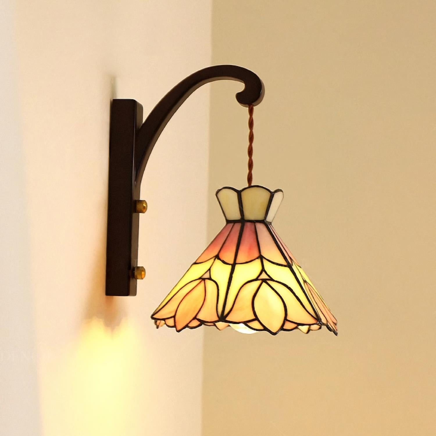 Serena Tiffany wandlamp met stekker HL2613