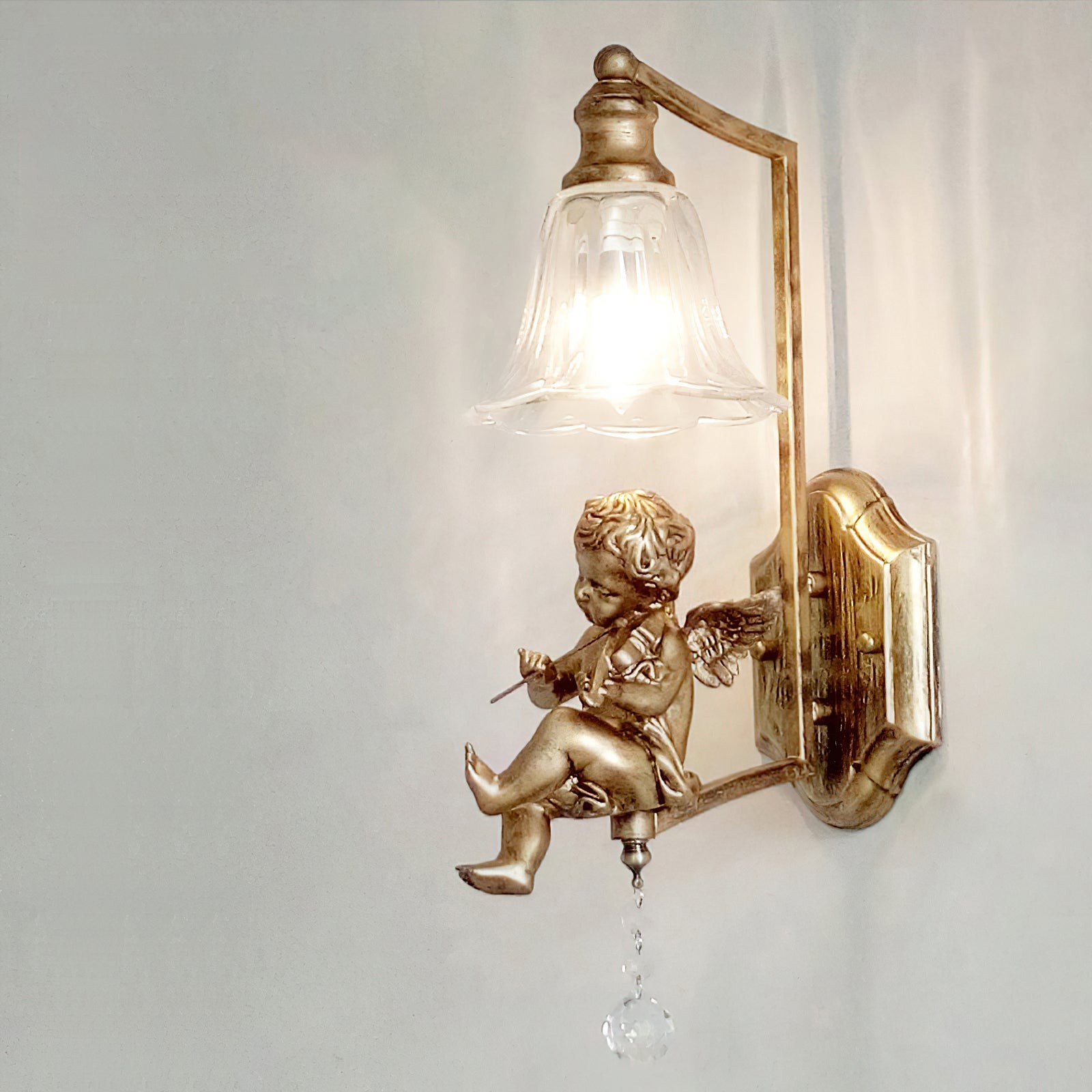 Kunstengel Wandlamp HL1133