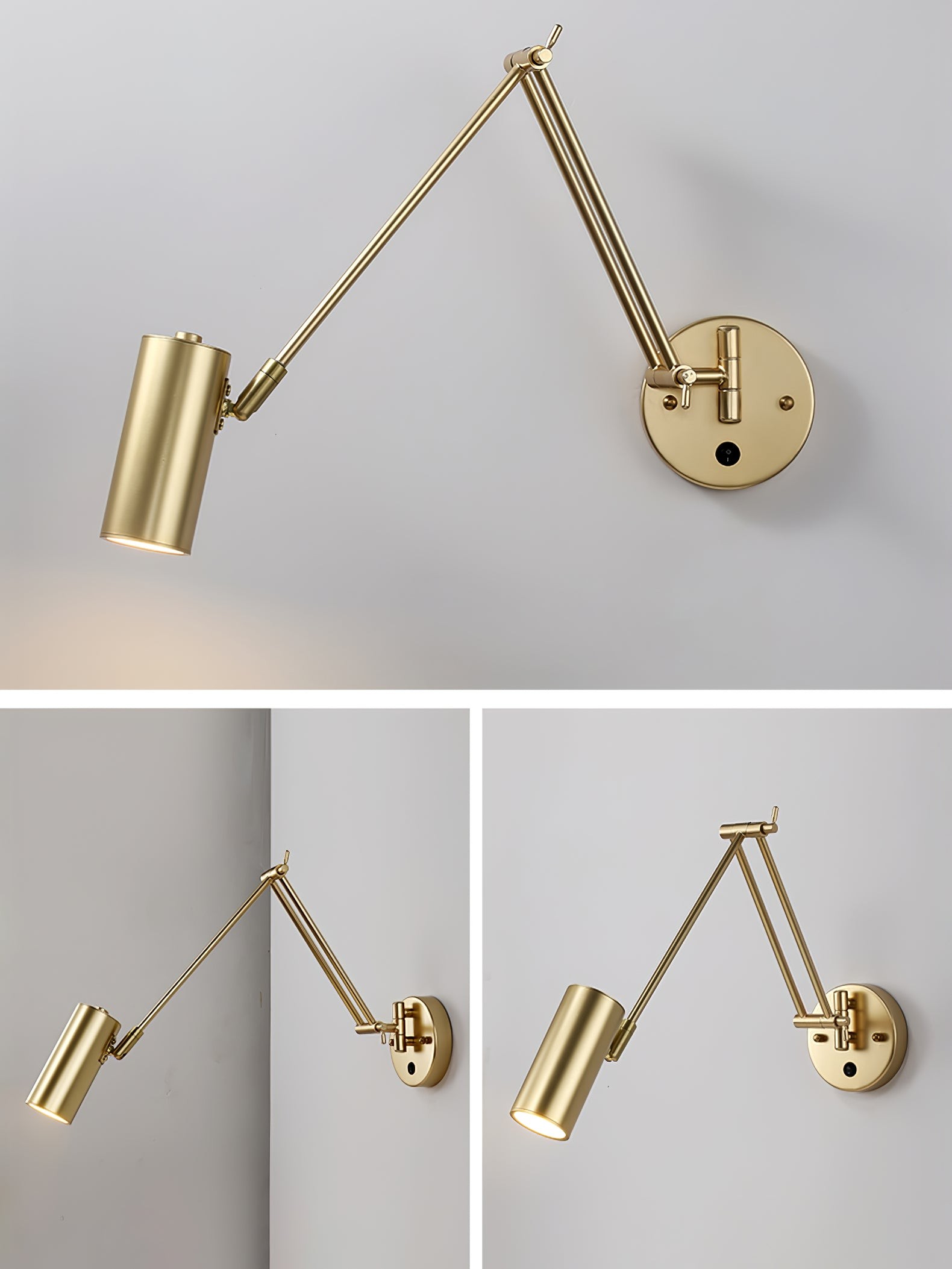 Wandlamp met zwenkarm HL1202