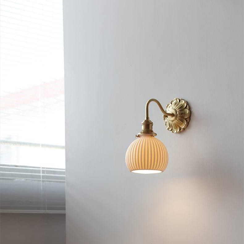 Wandlamp van messingkeramiek HL1790