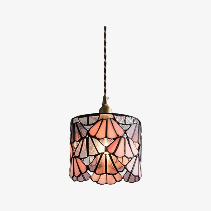 Vintage Tiffany-geïnspireerde hanglamp – Artistieke hanglamp met glazen kap voor eettafeleiland en hal HL2310