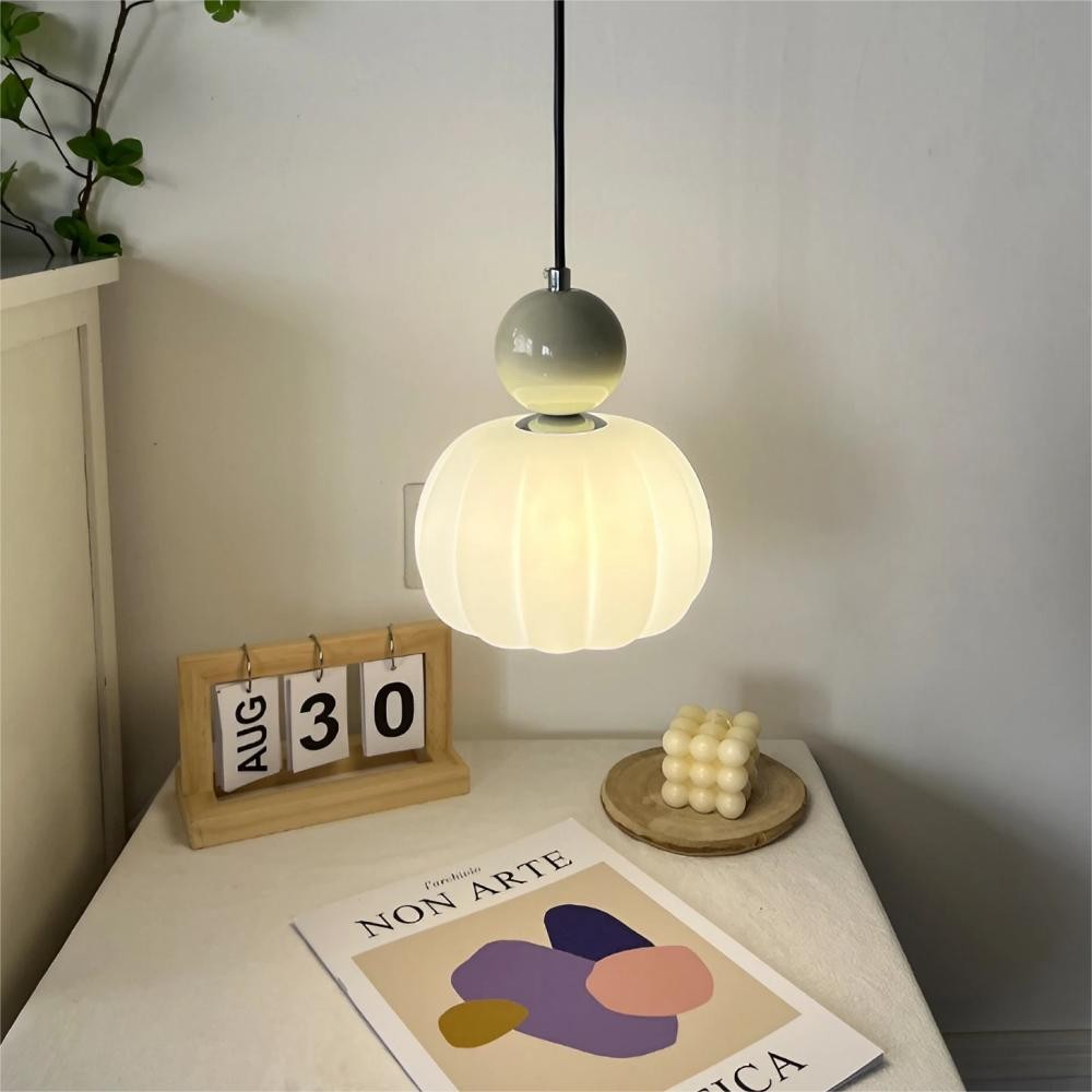 Crèmekleurige Bauhaus Art Deco hanglamp HL155