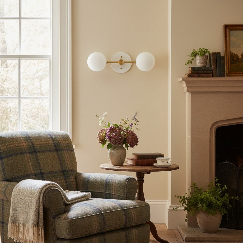 Glorica Glazen Badkamerlamp - Moderne Wandlamp van Messing voor Badkamerstijl HL1680