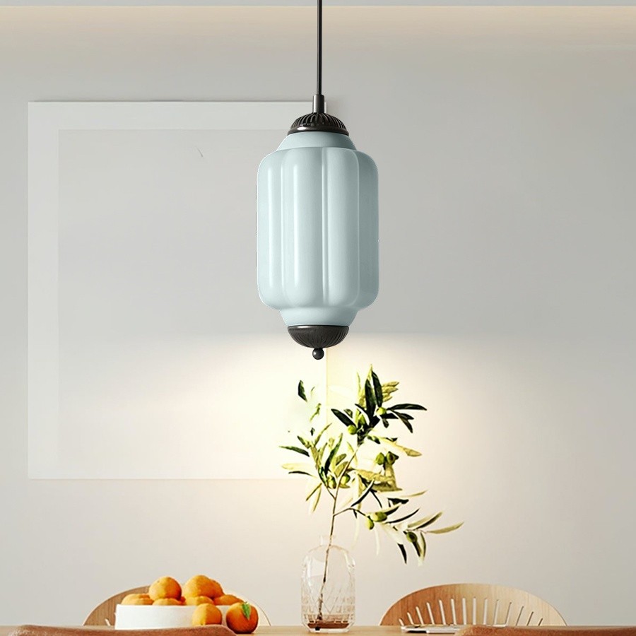 Eloise Eenvoudige Glazen Onregelmatige Lantaarn Hanglamp HL980