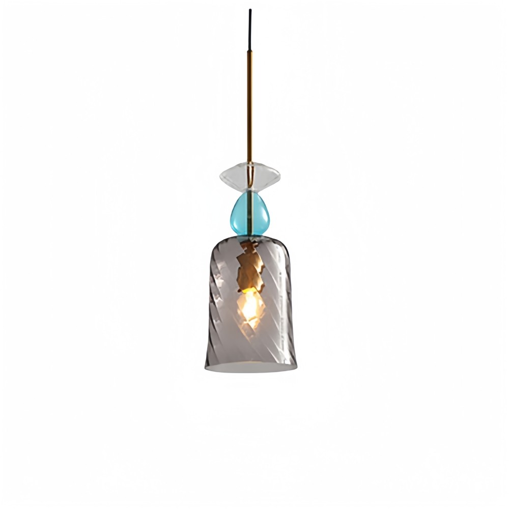 Scandinavische Cilindervormige Ronde Schijfvormige Glazen Hanglamp HL1078