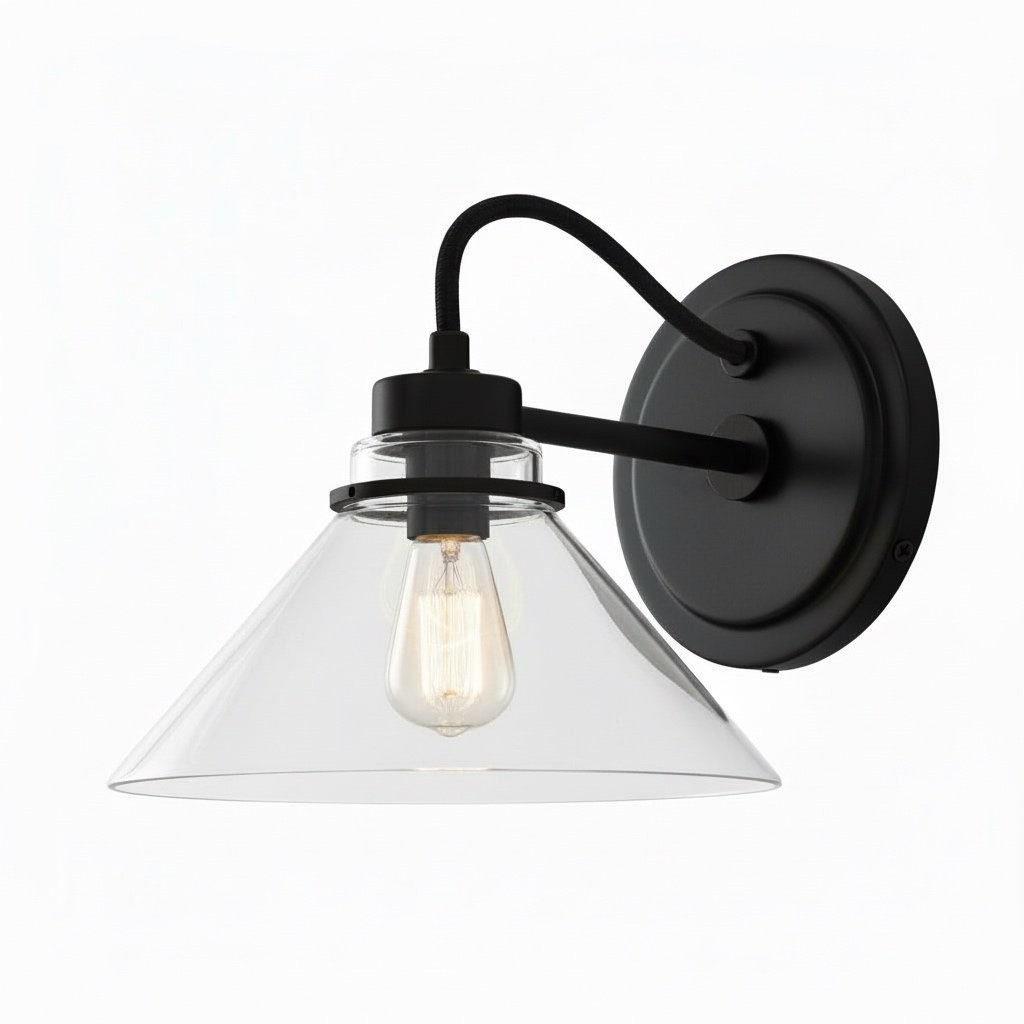 Aurenza Sconce – Landelijke wandlamp met metalen accenten voor gezellige ruimtes HL1648
