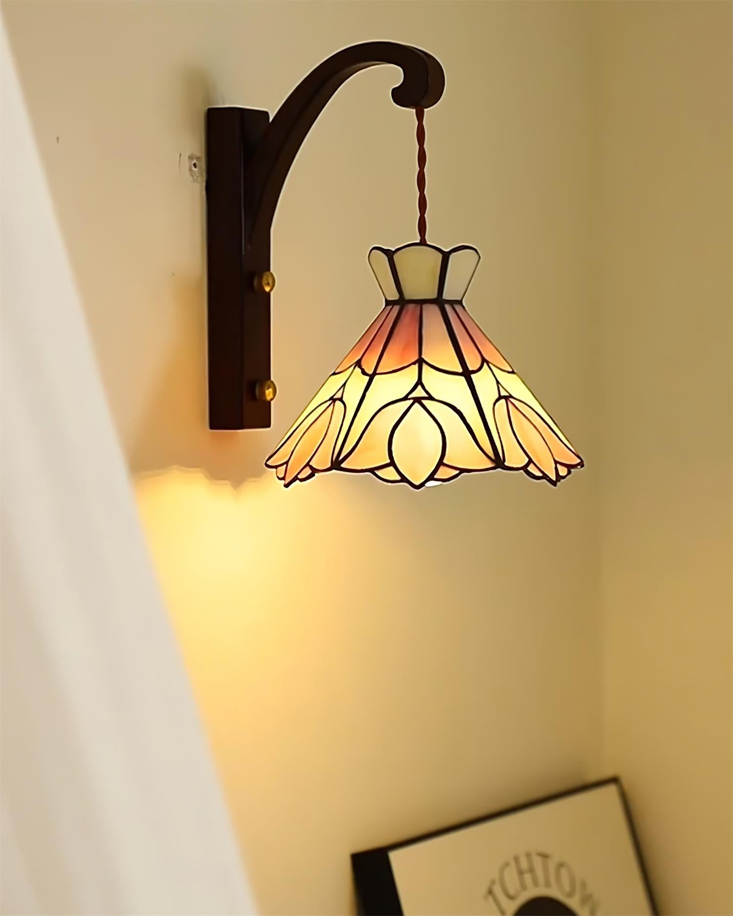 Serena Tiffany wandlamp met stekker HL2613