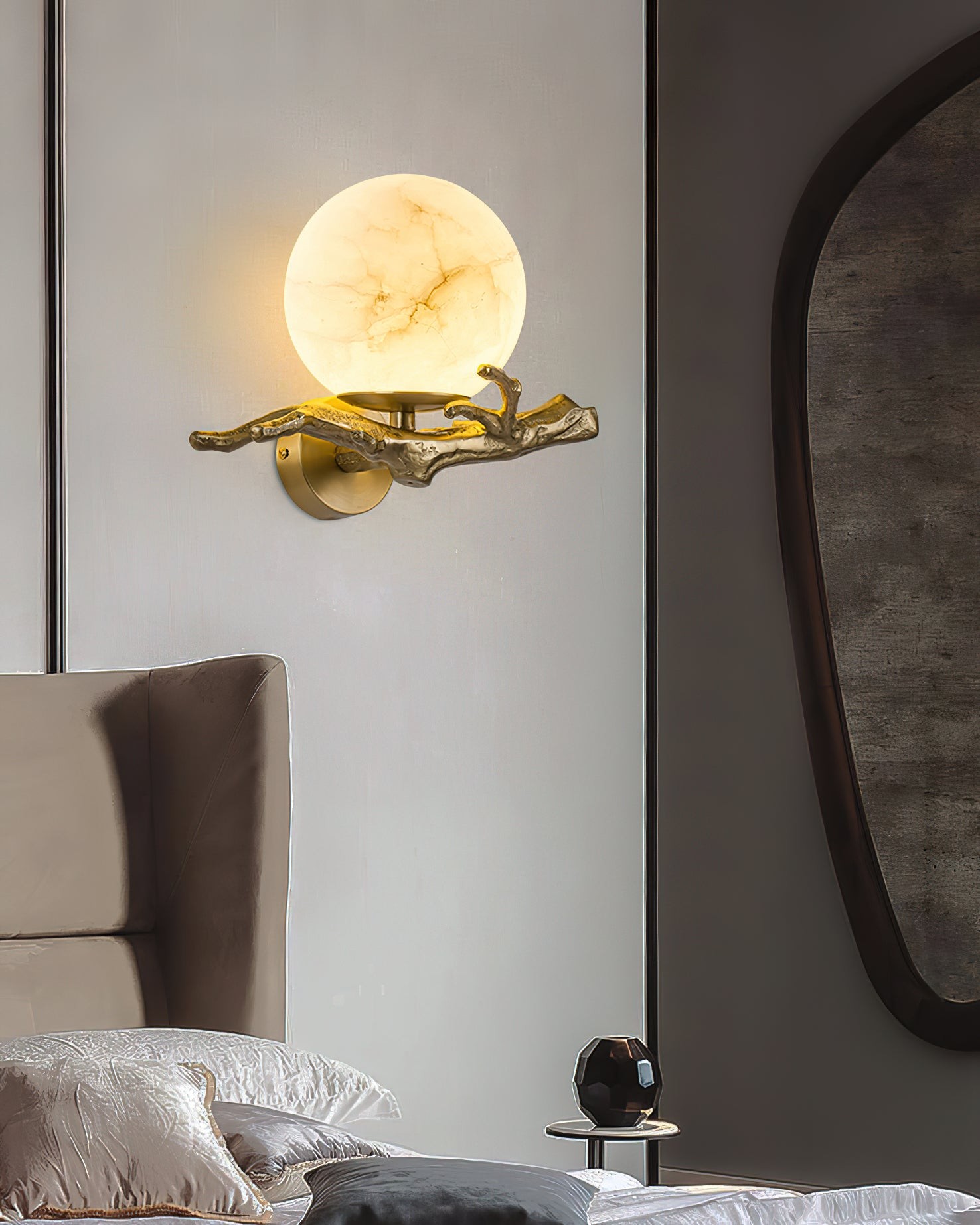 Retro Twigs Alabaster wandlamp HL2988