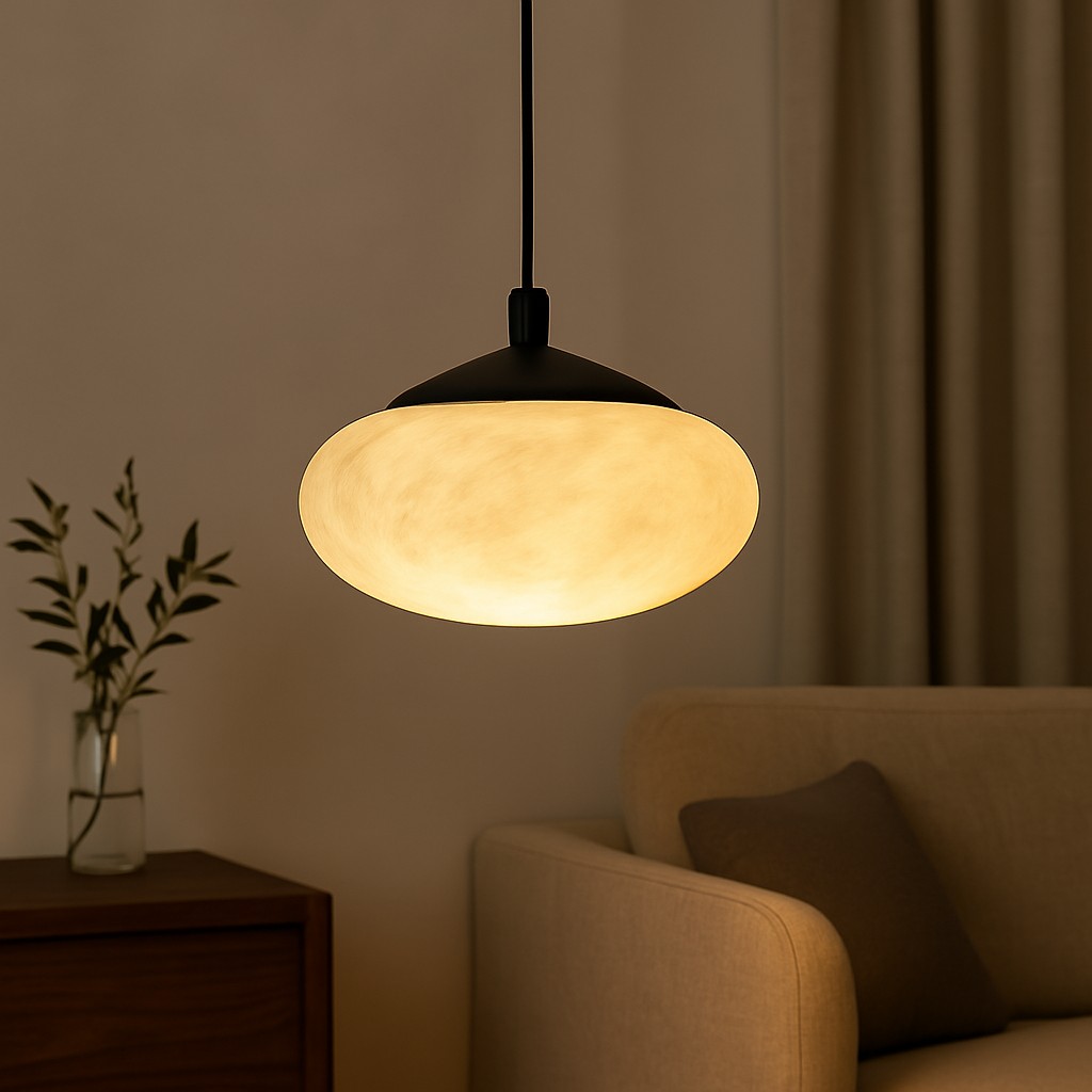Alabaster Mini Marmeren Paddenstoel Hanglamp HL3490