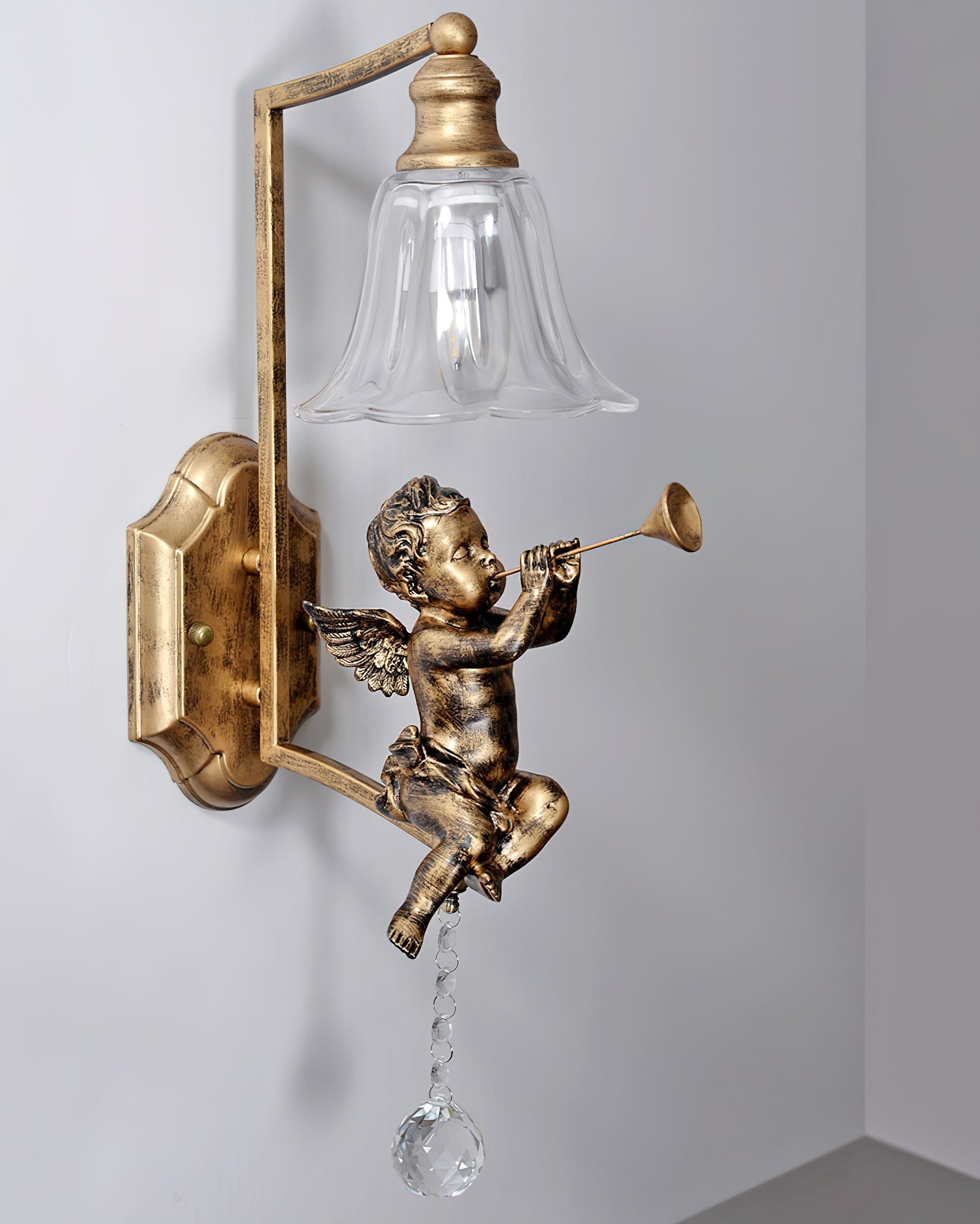 Kunstengel Wandlamp HL1133