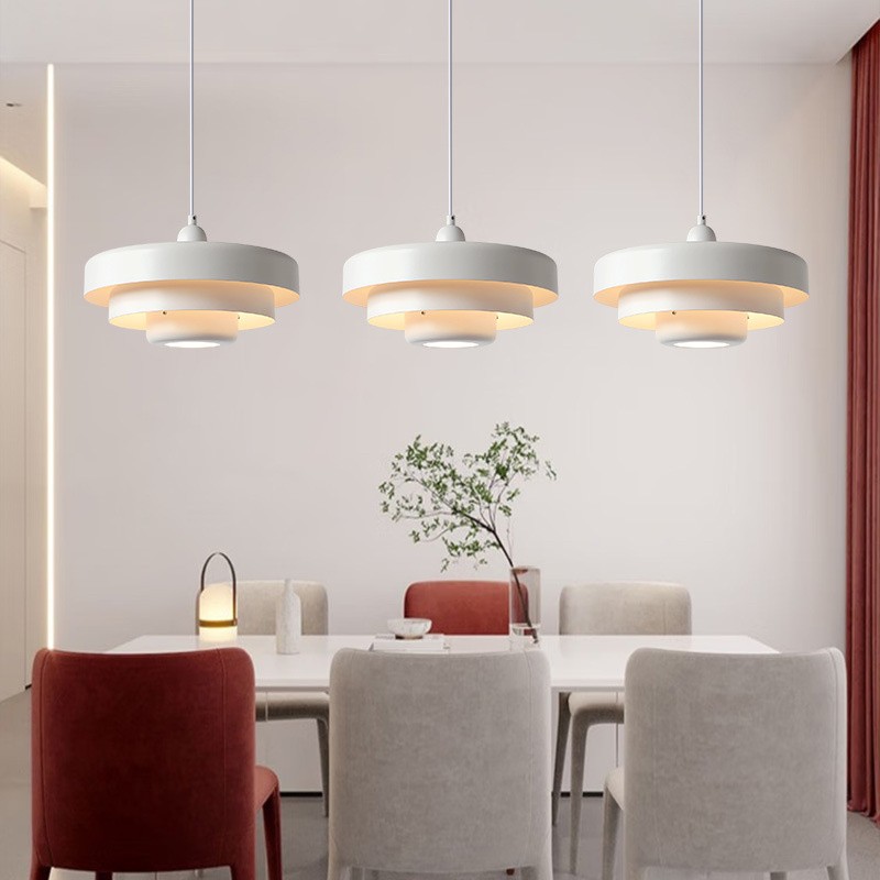 Macaron Disc Hanglamp - Scandinavische Meerlaagse Hanglamp van Metaal voor de Keuken HL179