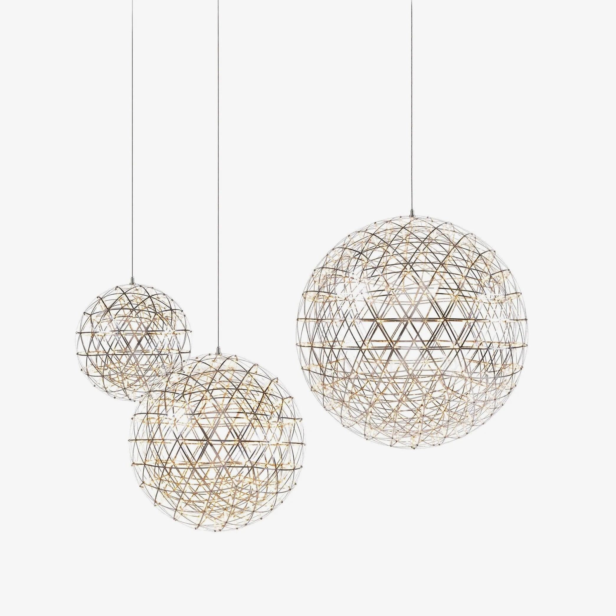 Zilveren Spark Ball hanglamp HL1407