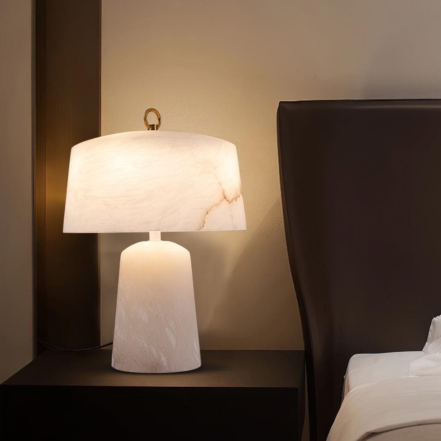 Lichte luxe stijl marmeren stenen tafellamp HL355