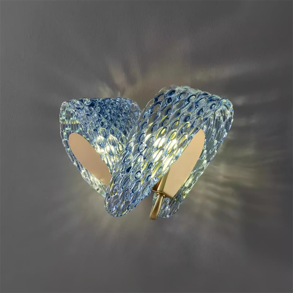 Creatieve Licht Luxe Blauwe Lint Wandlamp HL381