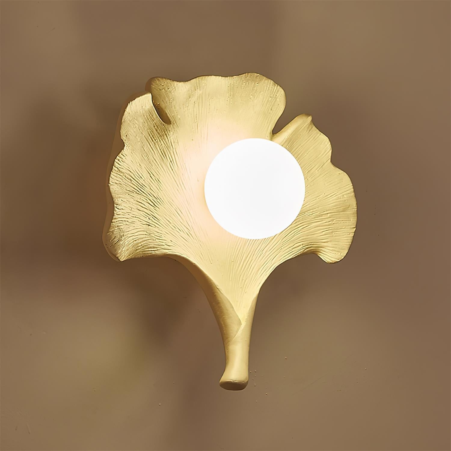 Vintage Ginkgo Blad Hars Wandlamp HL527