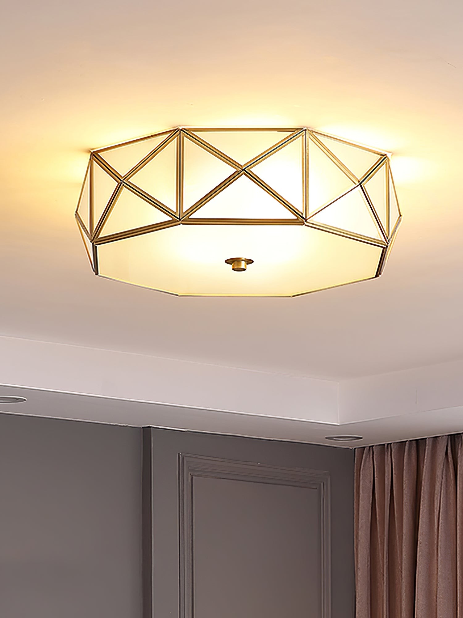 Geometrisch gevormde plafondlamp HL526