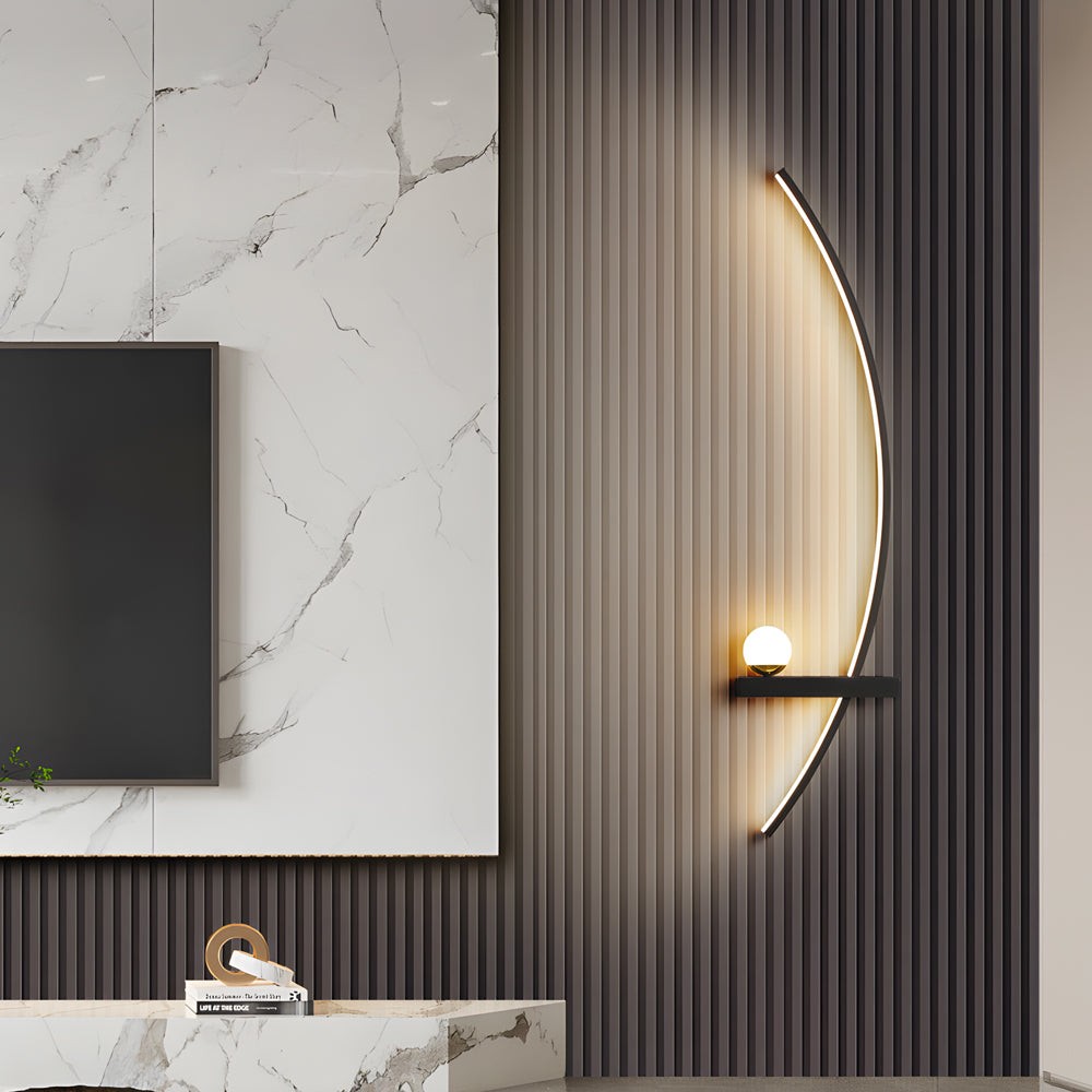 21'' gebogen strip 3-staps dimbare LED-wandlamp HL1000