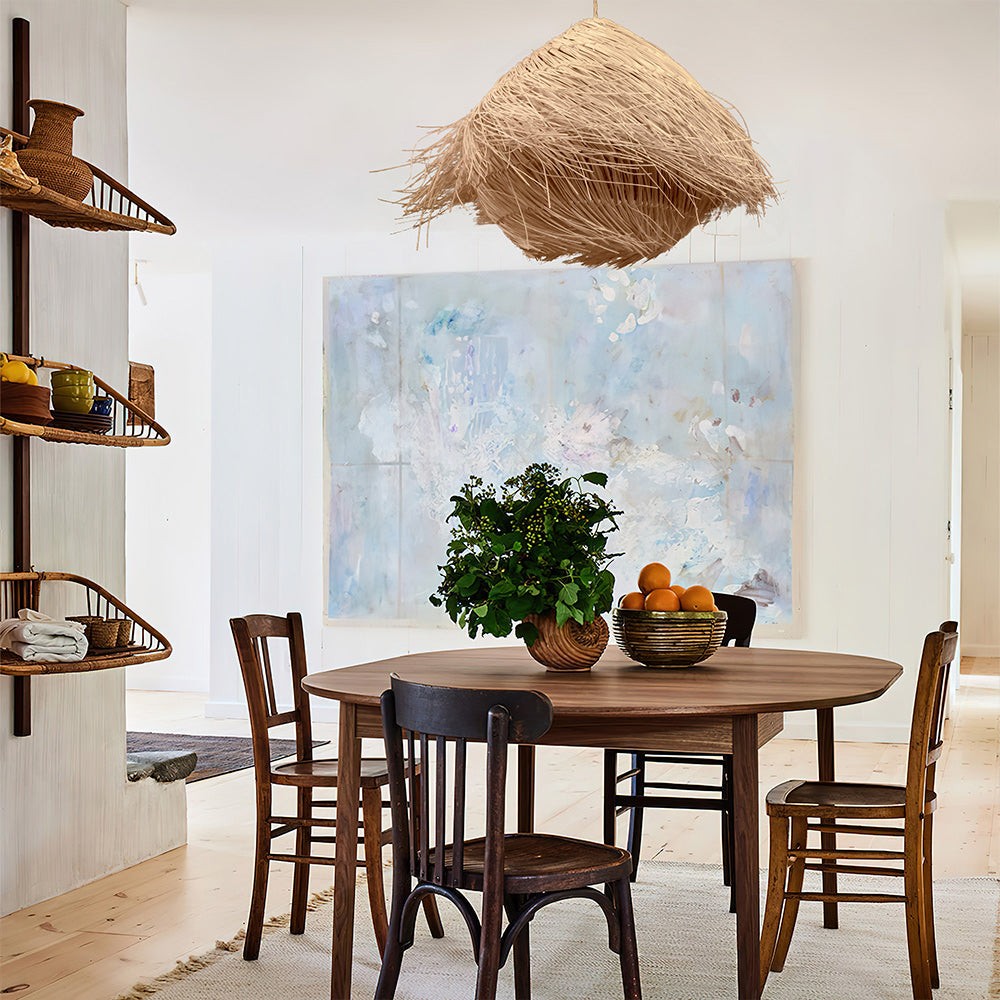Rustieke Boho Nest Rotan Hanglamp HL162