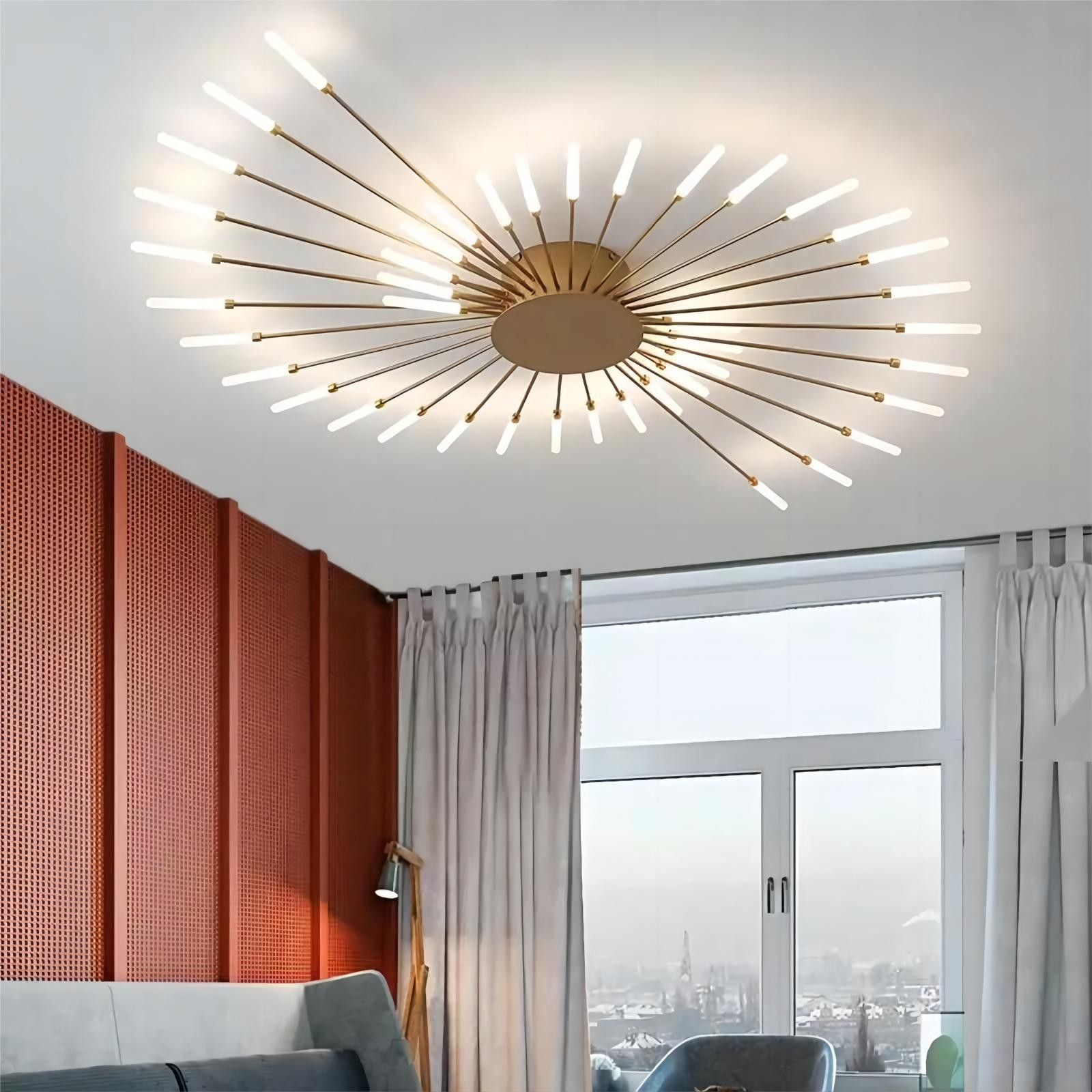 Moderne Spoetnik vuurwerk LED vertakkingsplafondlamp HL108